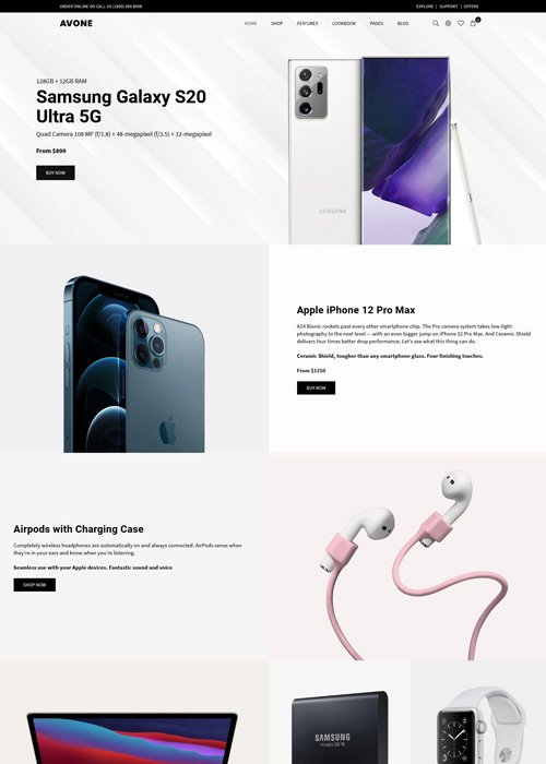 Avone Theme Digital Store Demo