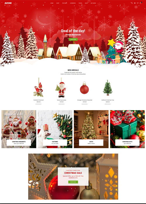 Avone Theme Christmas Demo1