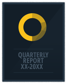 quarterly finance report is a financial report that covers three months of the year