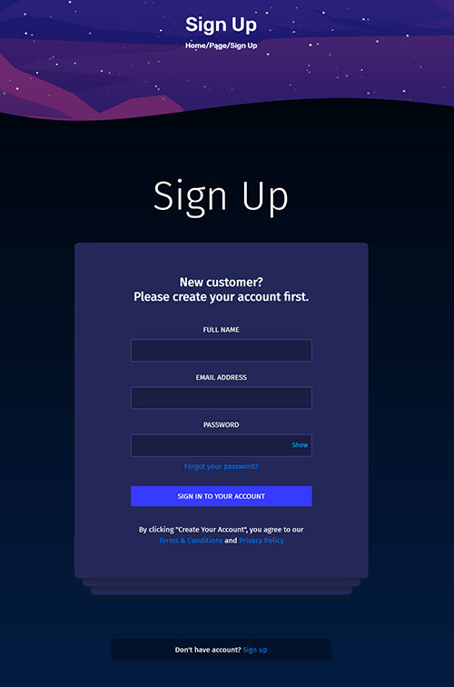 signup