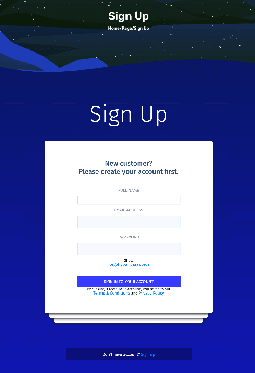 signup