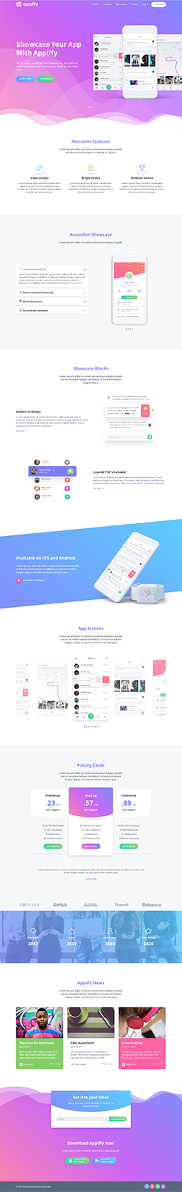 Applify - App Landing HTML Template