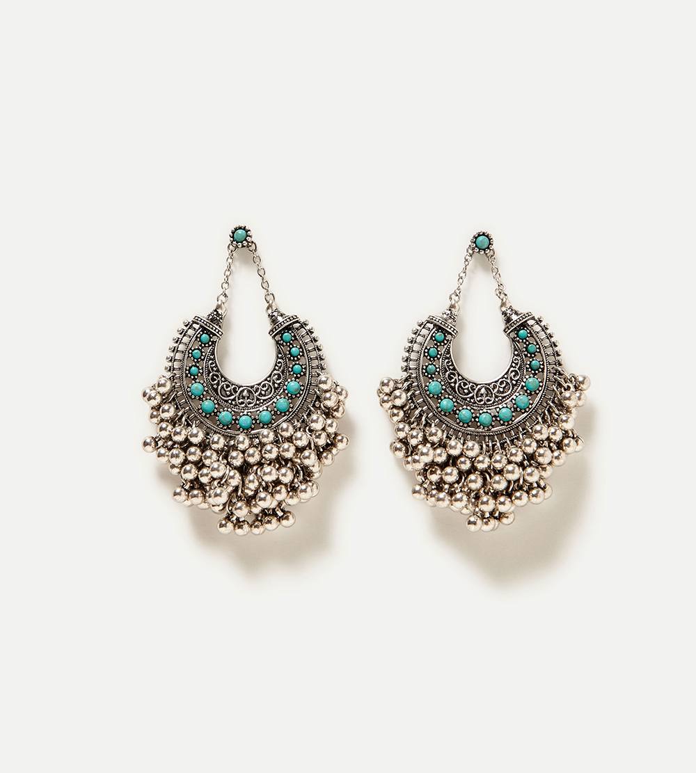 Turquoise Beaded Earrings