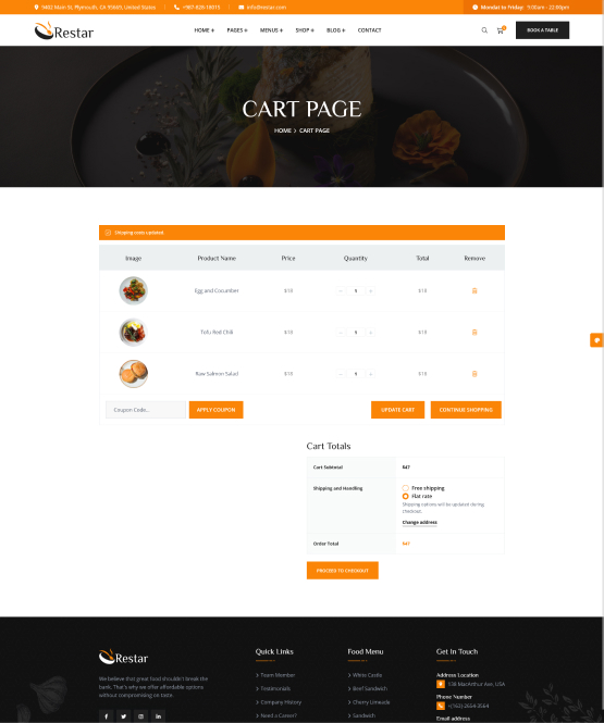 Cart Page