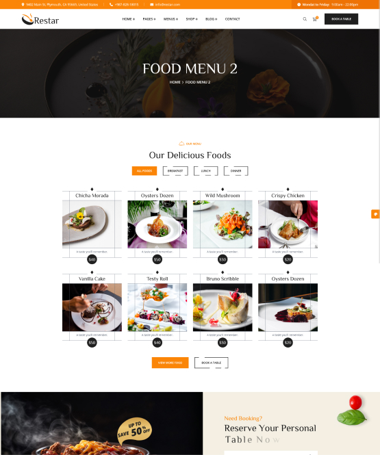 Food Menu 2