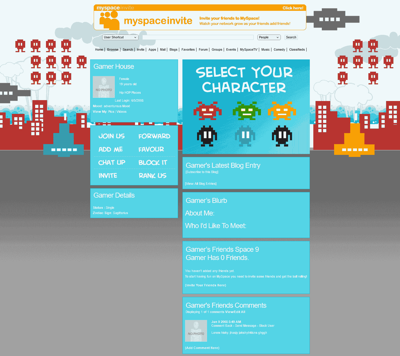 游戏信息日志网页模板免费下载html-psd-血鸟社区