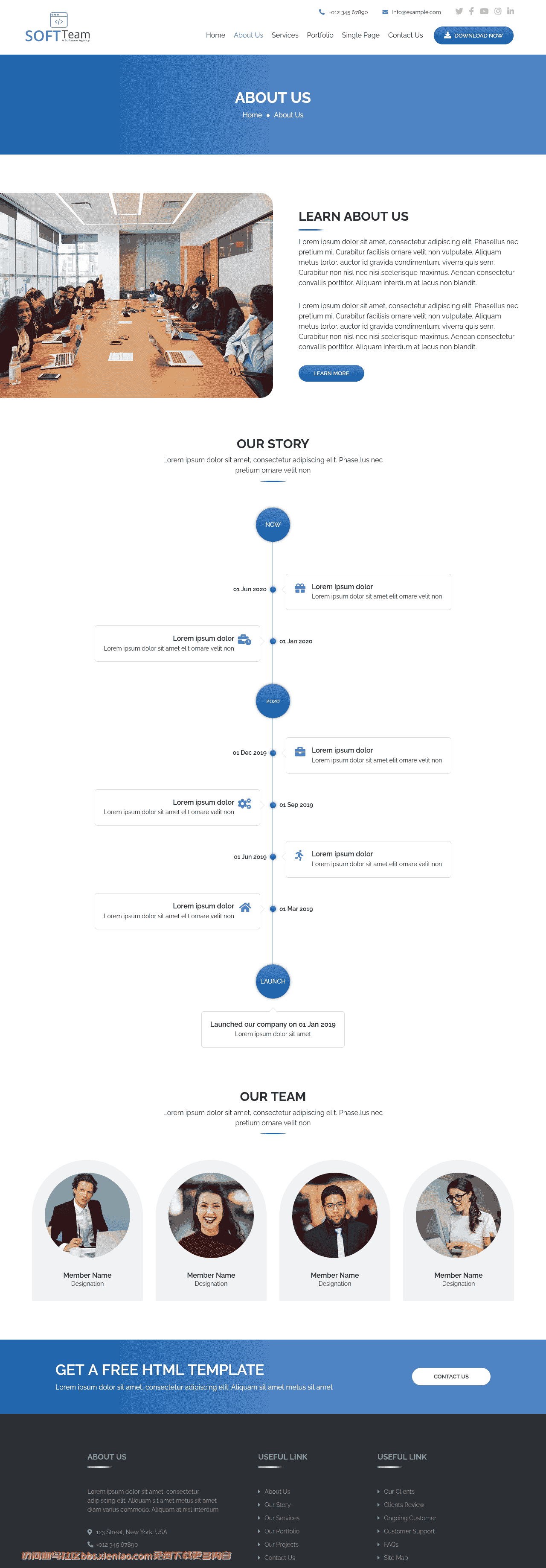 软件开发业务网页模板免费下载html-血鸟社区