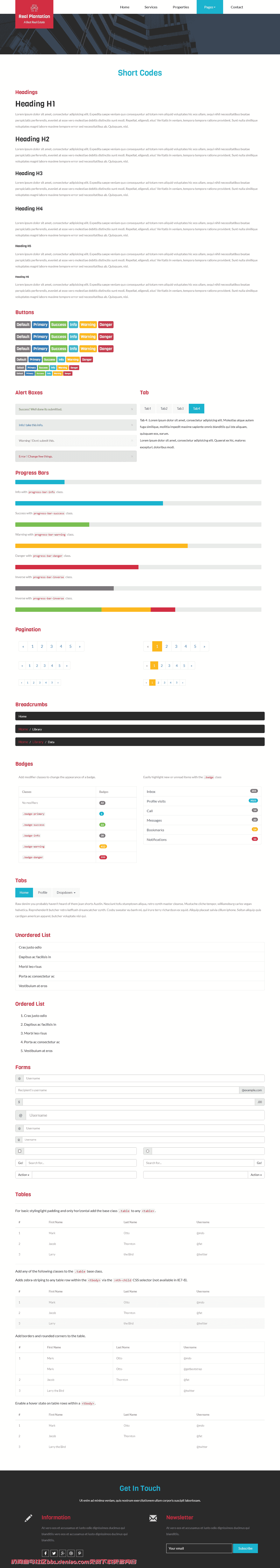 房产开发交易响应式网页模板免费下载html-血鸟社区