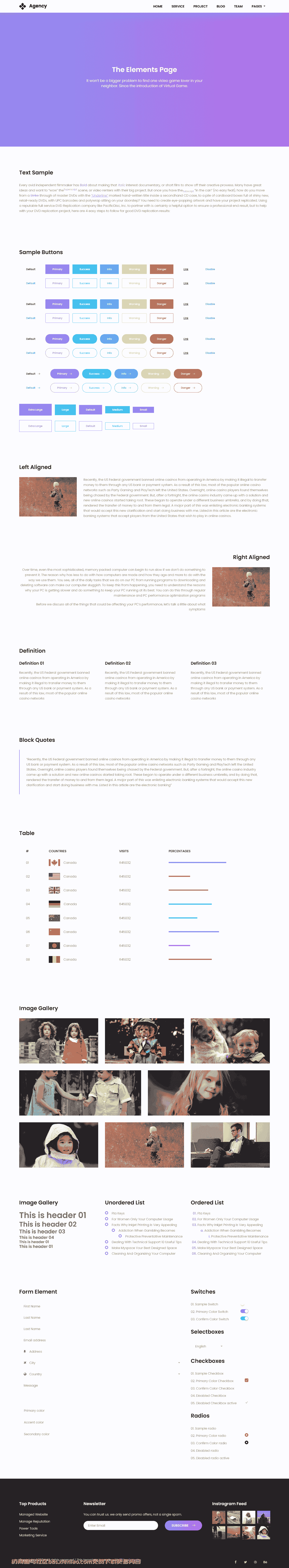 创意商业解决方案动态响应式网页模板免费下载html-血鸟社区