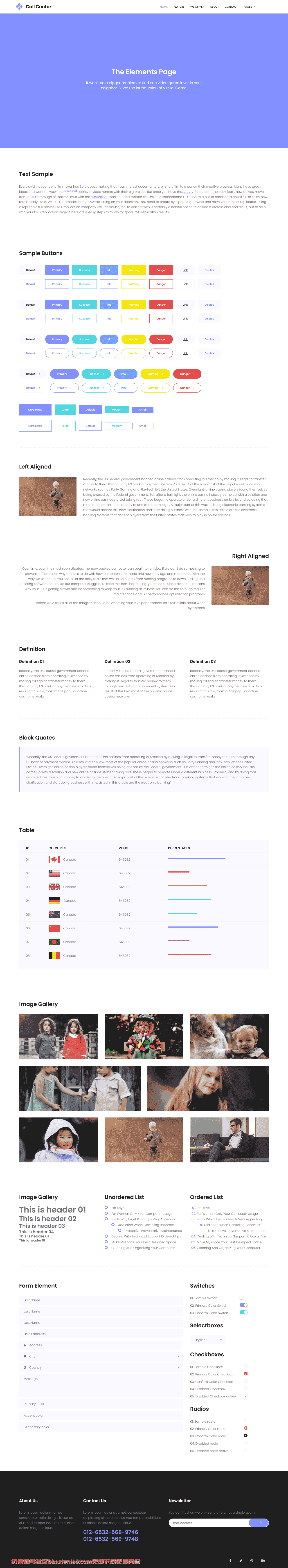 通讯软件动态介绍响应式网页模板免费下载html-血鸟社区