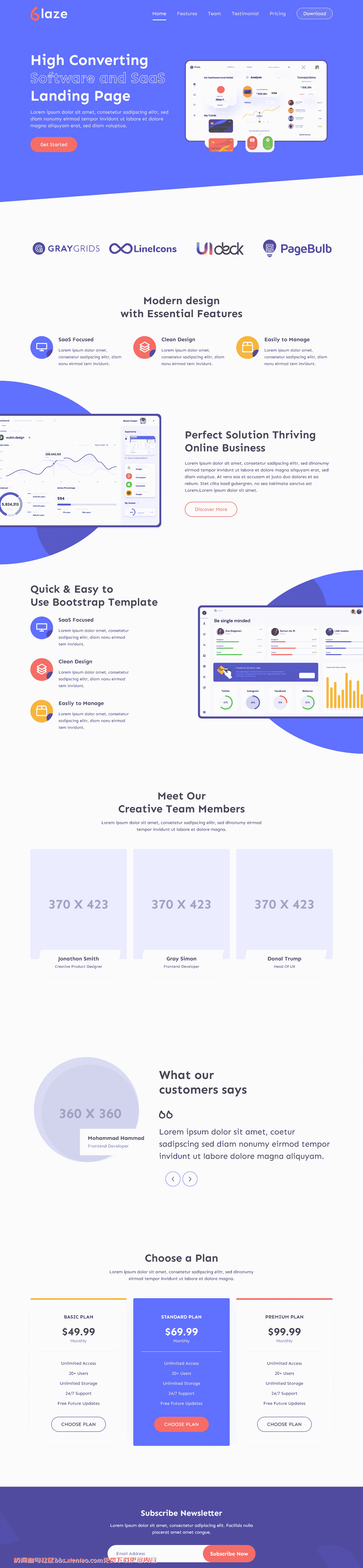 数字营销推广软件网页模板免费下载html-血鸟社区